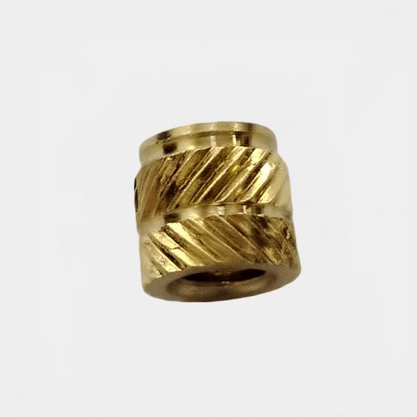 Injection Molded Knurled Nut Screw With Embedded Copper Heat Set Copper Inlays And Inserts For M2 M3 M4 M5 M6 M8 Nuts