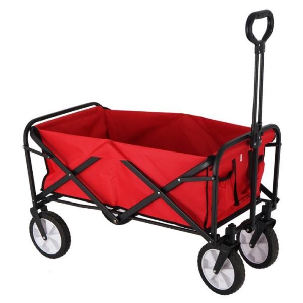Portable Folding Cart for Easy Handling of Tools and Supplies on Camping Trips