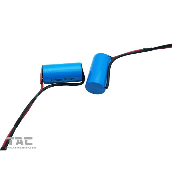 Non-rechargeable 3.0V CR123A 1300mah Li-Mn Battery With Wire