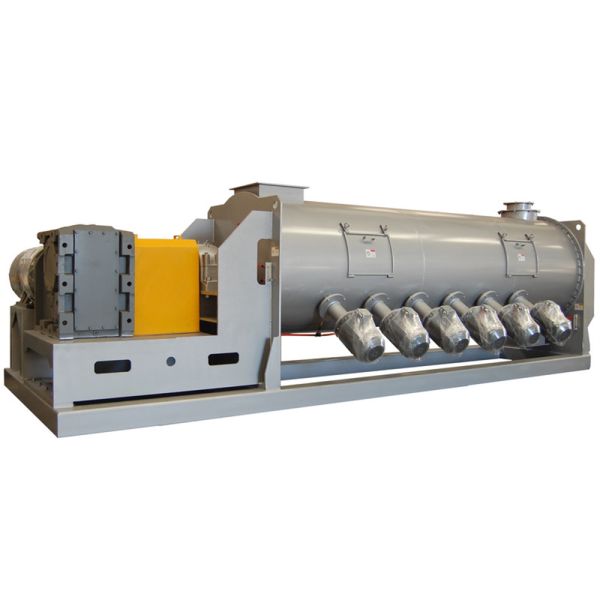 Custom Low Energy Consumption Continuous Paddle Mixer with Variable Speed and Safety Features for Various Industries