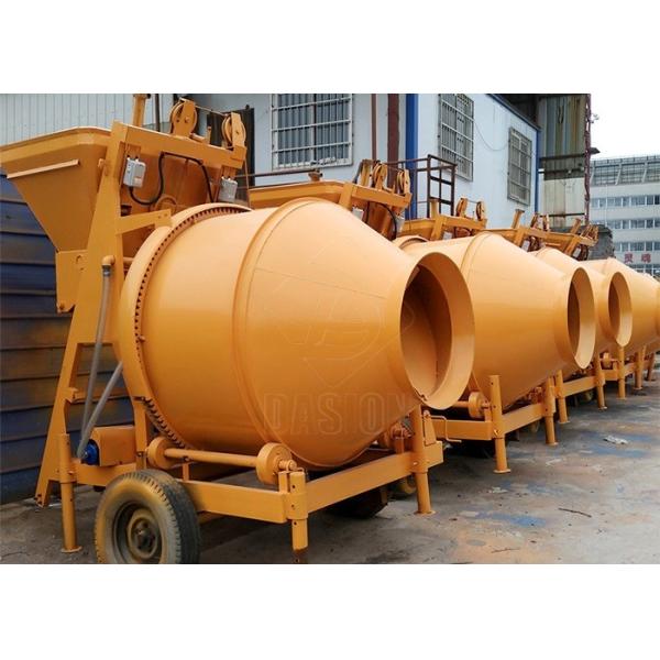 Small Portable 350L Hydraulic Concrete Mixing Equipment Hopper Lift For Building