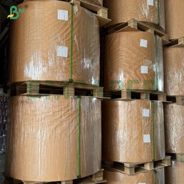100% Virgin Wood Pulp  Machine Glazed Kraft Paper Roll 40-60G 
