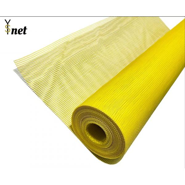 黄色セメント板 ガラス繊維網 145g/M2 ガラス繊維スクリーン布 50m - 200m