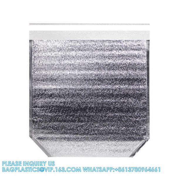 Self Adhesive Seal Aluminum Foil Thermal Bag Hot Food Delivery Cooler Bag Heat Insulated Box Liner
