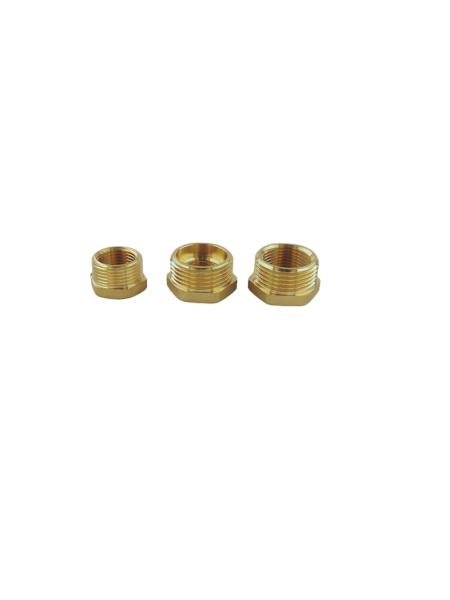 18mm - 28mm Brass End Cap Male Thread Hexagon Head Forged Body