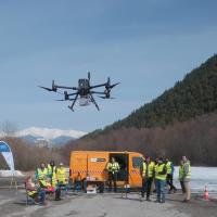 EU Airborne UAV LiDAR Scanning GS-130X Hesai XT32 Laser Senor High Accuracy Pos Colored Point Cloud