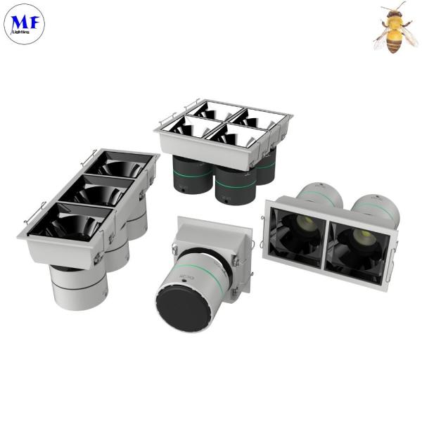 Tecto de alumínio LED embutida Spot Down Light 5W-20W 2-4 polegadas Hotel Quarto de dormir Sala de estar Escada Iluminação interior moderna