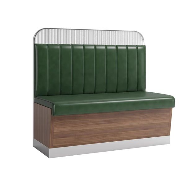 Light Luxury PU Commercial Sofa Furniture Restaurant Table and Chair Coffee Seating Booth for Sale