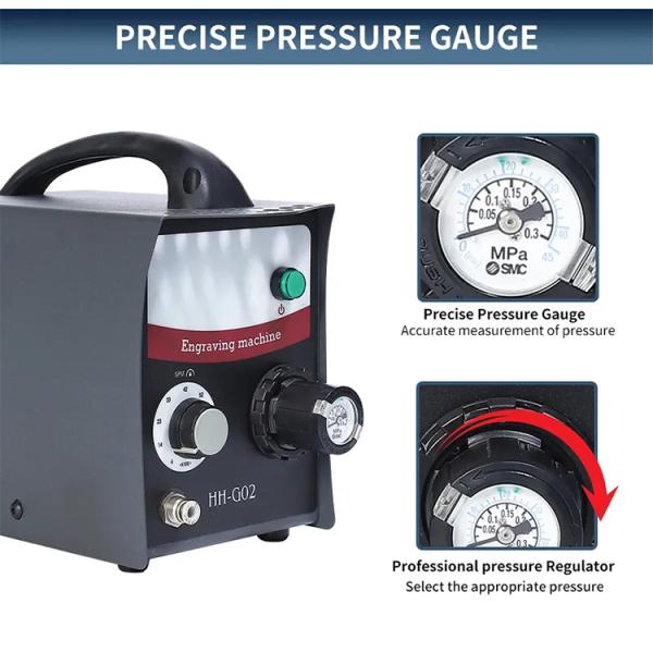 Одиночные законченные инструменты гравировального станка HH-G02 ювелирных изделий пневматические гравируя