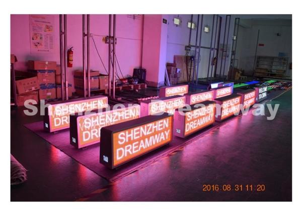 PH5 Outdoor taxi top advertising more than 6000 CD / m2 , Aluminum Cabinet
