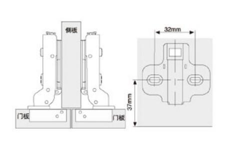 Stainless Steel Cabinet Door Hinges , Self Closing Furniture Door Hinges Types
