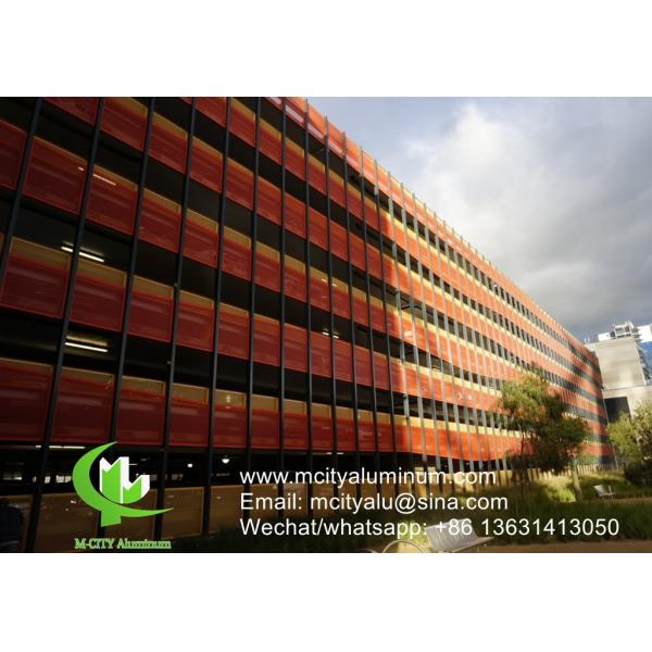 Занавесная стена Алюминиевый перфорированный экран для балкона с металлическим листом 3 мм с покрытием порошком