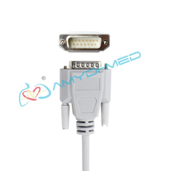 ECG Wire EKG Cable NIHON KONDEN DB15P 2.4m 10 Lead Banana EKG ECG Cable
