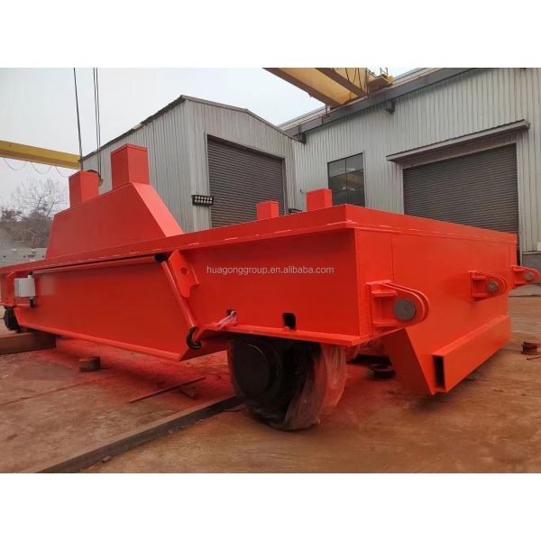 150t Capacity Heat Resistant Molten Steel Ladle Transfer Car with Dual Driving System for Industrial Use