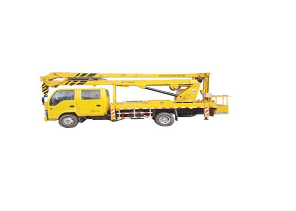 Self Propelled Truck Mounted Aerial Work Platform High Safety High Drive Speed