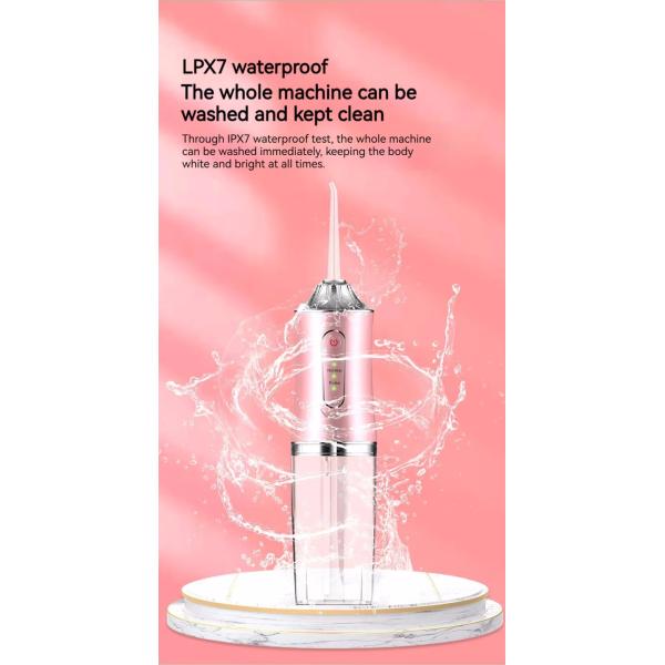 Réservoir d'eau de 240 ml 3 modes Irrigueur oral à corps complet étanche à l' eau électrique Flosser d' eau dentaire