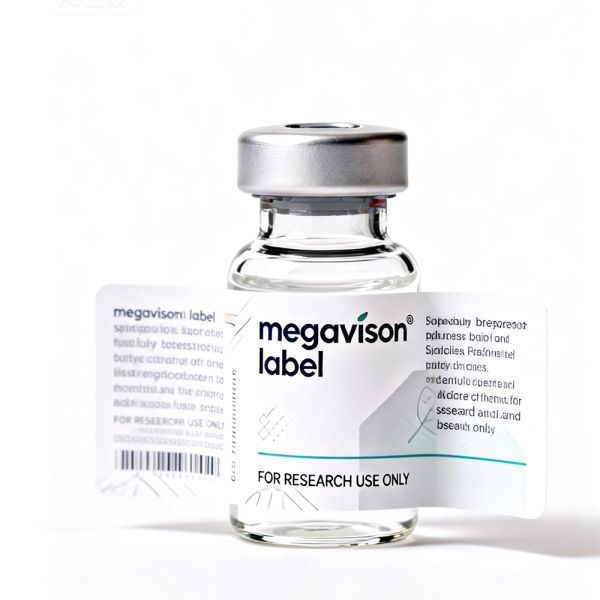 Custom Label Permanent Adhesive 5ml 10ml Small Vial Label Packaging Labels White PET Bottle Label Printing Private Label
