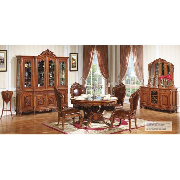 White Home Luxury Wood Dining Room Sets Wooden Dining Table Set 6 Chairs