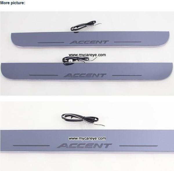 Hyundai Accent LED lights side step car door sill led light pedal scuff