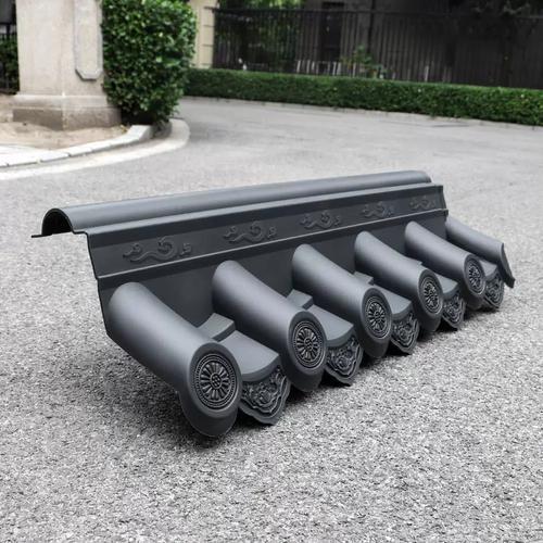 Chinese Roofing Covering Plastic Sheet Traditional Polypropylene Roof Tiles Ornaments