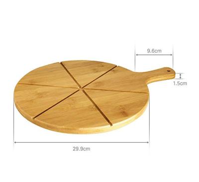 Portable Natural Wooden Pizza Cutting Board No Petrochemicals No Varnishes