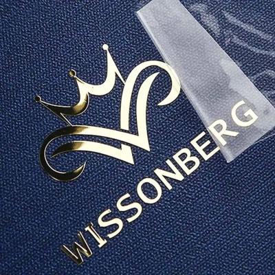 Luxury Gold Adhesive Metal Transfer Stickers Waterproof Emboss 3D Metal Sticker