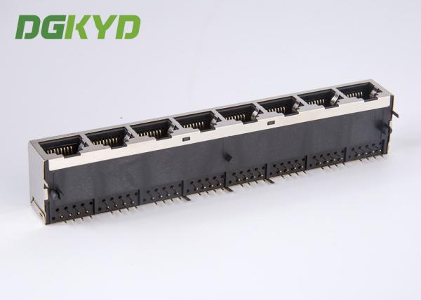 Relação múltipla protegida metal dos ethernet dos conectores do porto RJ45 de KRJ -5921S1X8NL