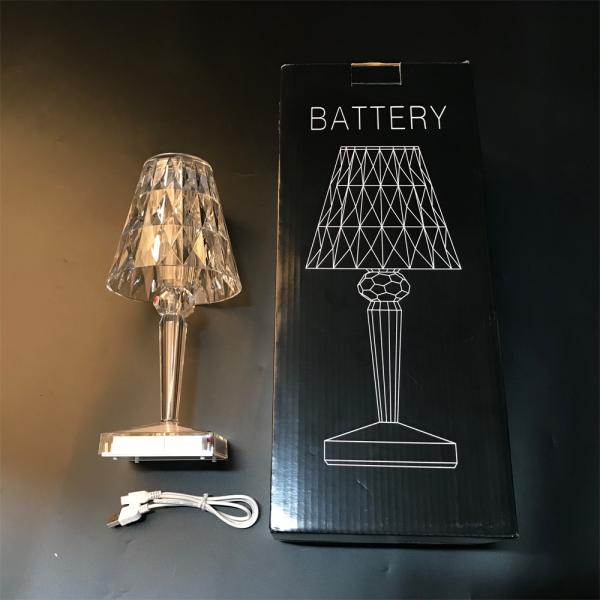 Nordic Diamond Bedroom Bar Restaurant Fixtures Charging Led Desk Lamp Night Lights crystal Acrylic Bedside Light Table Lamps