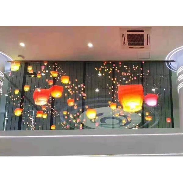 Легковес экрана приведенного видео- рекламы HD на открытом воздухе прозрачный