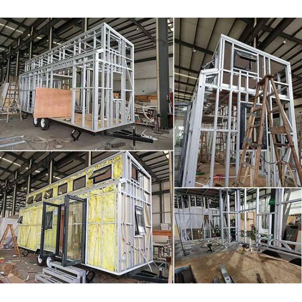 AS/NZS/US Standard Light Steel Prefab Tiny House On Wheels Модульный домашний комплект