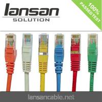 Corde de correction du câble réseau CAT6 UTP, câble Cat6 de 4 paires 23AWG 250 mégahertz