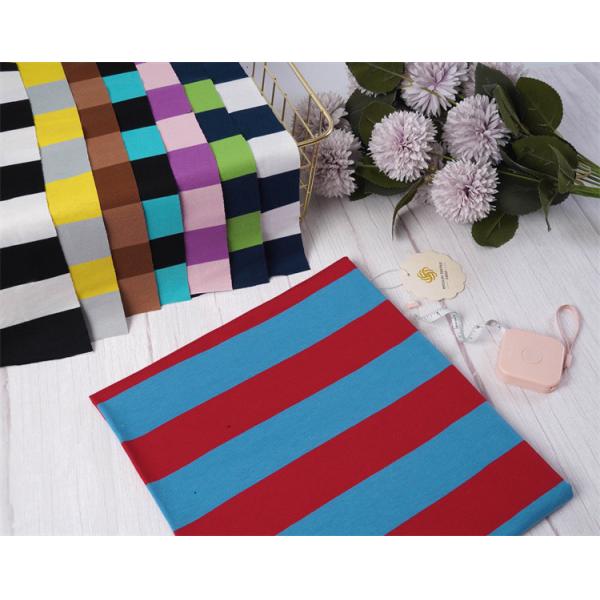 Healthy And Breathable Wear-Resistant And Natural Striped Knit Fabric For Polo Shirt