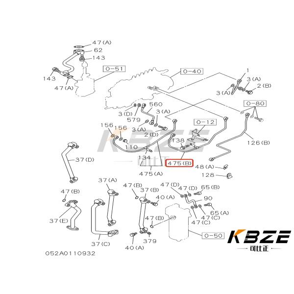 1-13313603-0 1133136030 PUMPE DE CO2 DE DIÉSEL POMPE à carburant diesel pour une excavatrice ZAX200 ZAX210 ZAX240