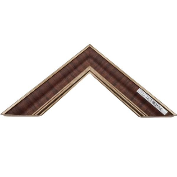 Moulures de cadres de peinture sculptées en or de style baroque pour le décor de l'art mural