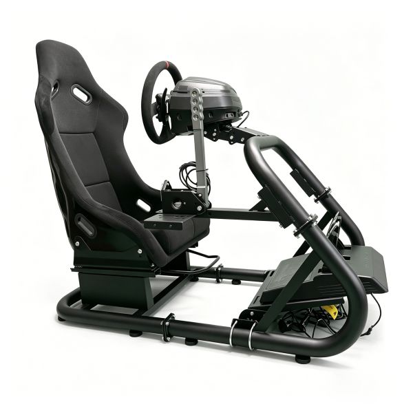 Premium Sim Racing Cockpits Simulator Carbon Steel Frame For Thrustmaster T300RS