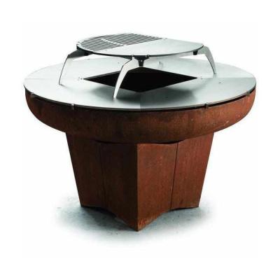 Fogo de aço Pit And Grill Ring Cooking da grade do ASSADO de Corten da base de Goanna
