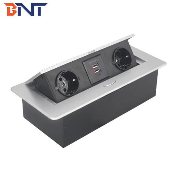 with double usb charger interface round corner conference table pop up socket