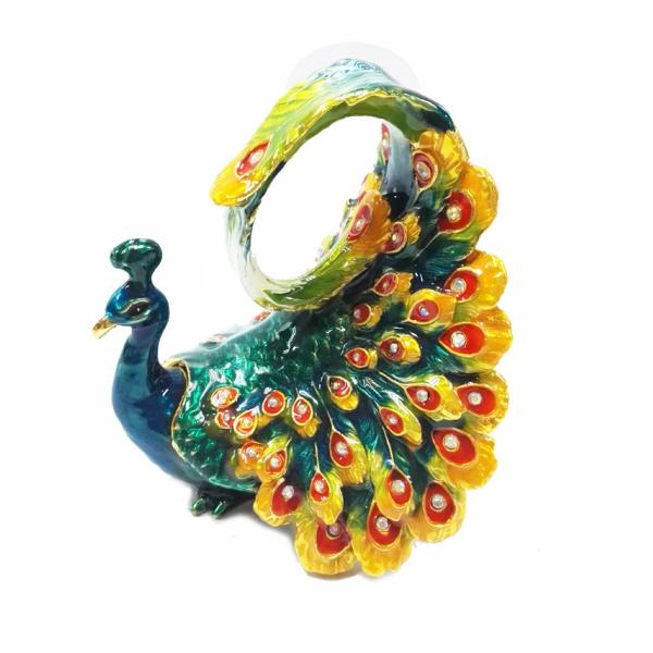 Double Love Birds Pewter Trinket Box Peacock Trinket Box Wedding Gift