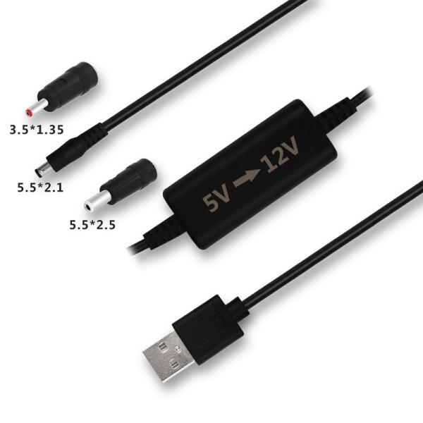 Cabo Conversor USB para 12V para Roteador WIFI e Câmera 5V para 9V 12V Step Up