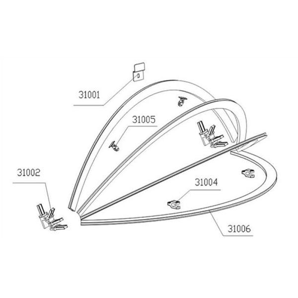 Коммерческие складывающиеся европейский французский стиль тенты полукруглый тент
