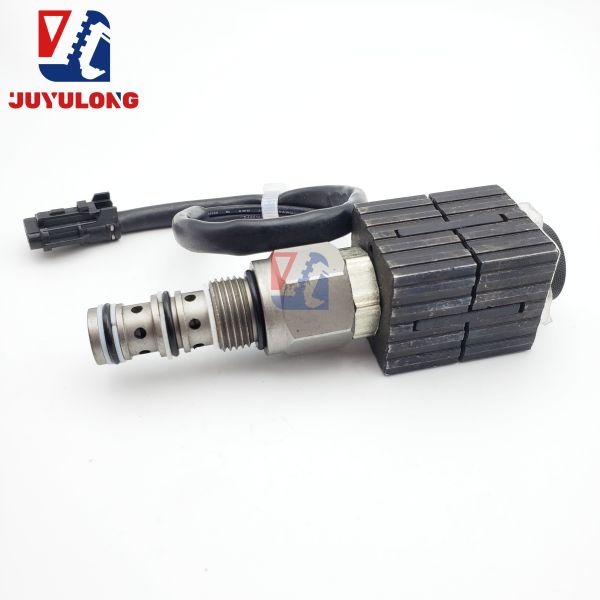 JUYULONG High Quality Pilot Safety Lock Rotary Solenoid Valve for Sany SY55/65/135/215-8 Construction Machinery Parts