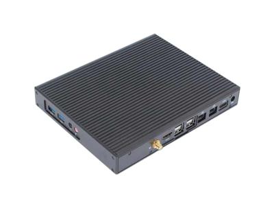 Trilho DIN Industrial Embedded Box PC SATA3.0 M-SATA Dual LAN DC9-36V Entrada