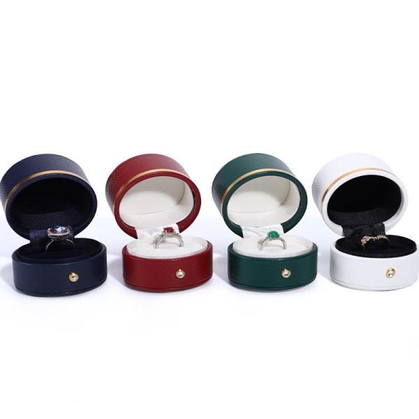 Boîte à bijoux en cuir en PU de taille personnalisée pour petits voyages Portable et fonctionnel