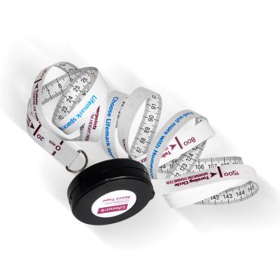 60 Inch 150cm Plastic Retractable Tape Measure With Full Color Print OEM