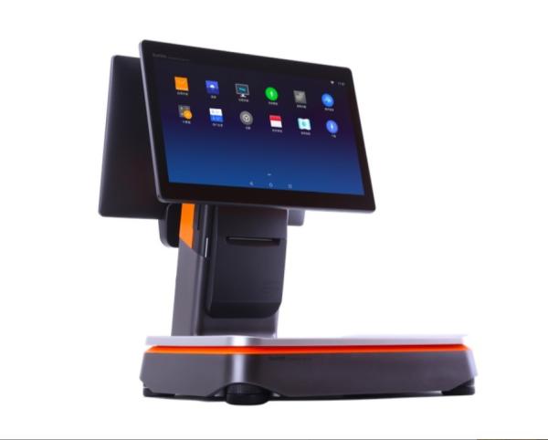 Balance de position d'Android 7,1 écran simple de 15,6 pouces construit dans l'imprimante de 80mm