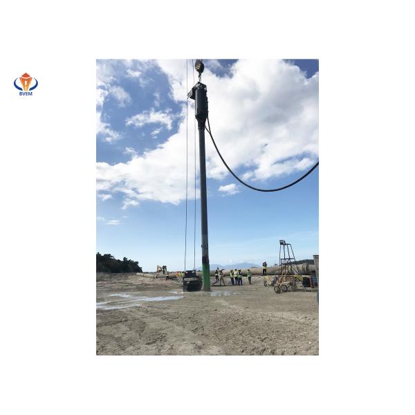 High Power Bottom Feed Vibroflot  Sand Soil Improvement 1200-1800 Rpm