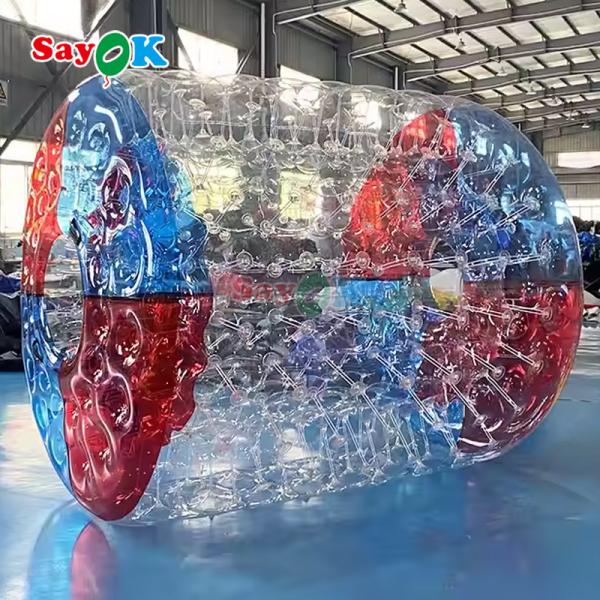 Sayok Boule à rouleaux gonflable à bulle Zorb Pvc Boule à rouleaux d'eau transparente pour les sports nautiques en plein air