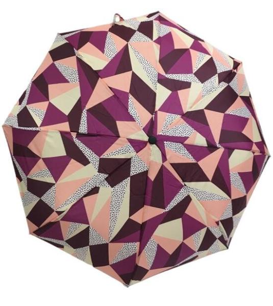 Floral Printing Metal Frame Windproof Folding Umbrella 21x8k