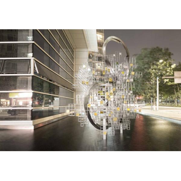 Modern Art Abstract Decorative Metal Sculpture Outdoor For Building