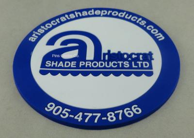 Business 2D EVA / Rubber / PVC Coaster Round Shape Dia 7 - 9cm
